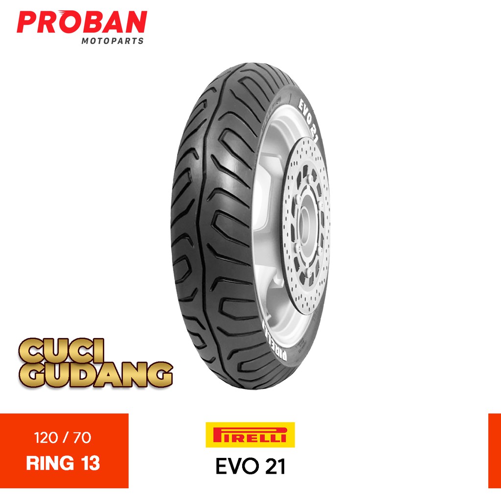 

PIRELLI TL M/CTL 53l EVO21 120/70-13 CUCI GUDANG Ban Motor Tubeless
