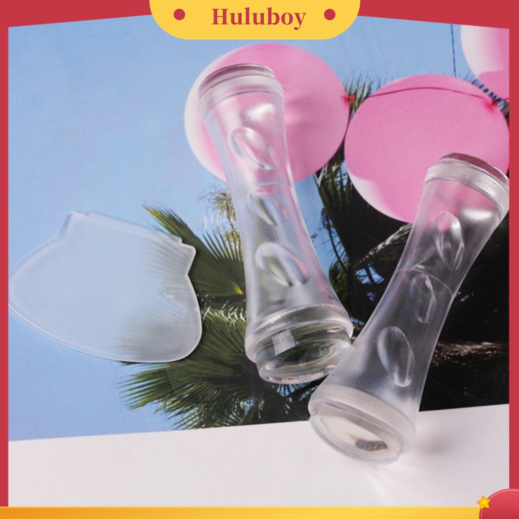 Huluboy Huluboy♡ Alat Stamper Pengikis Kuku Kepala Ganda Elastisitas Tinggi Bahan Silikon Untuk Manicure