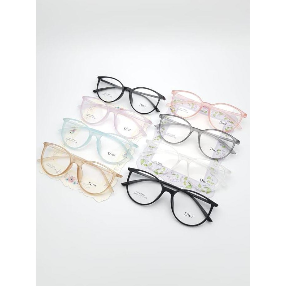 Kualitas Terbaik Frame Kacamata Minus Transparan 72085 Korea TR90 Lentur Wanita / Cewek CUCI GUDANG