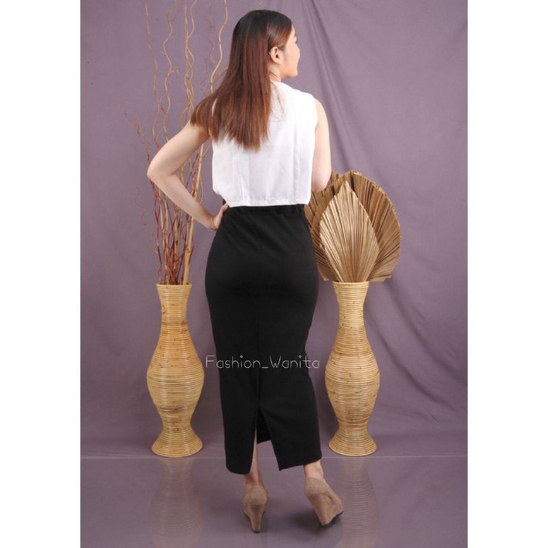 (FASHION_WANITA) ROK SPAN PANJANG BAHAN RAJUT/ROK SPAN PANJANG KNITTED/ROK SPAN RAJUT