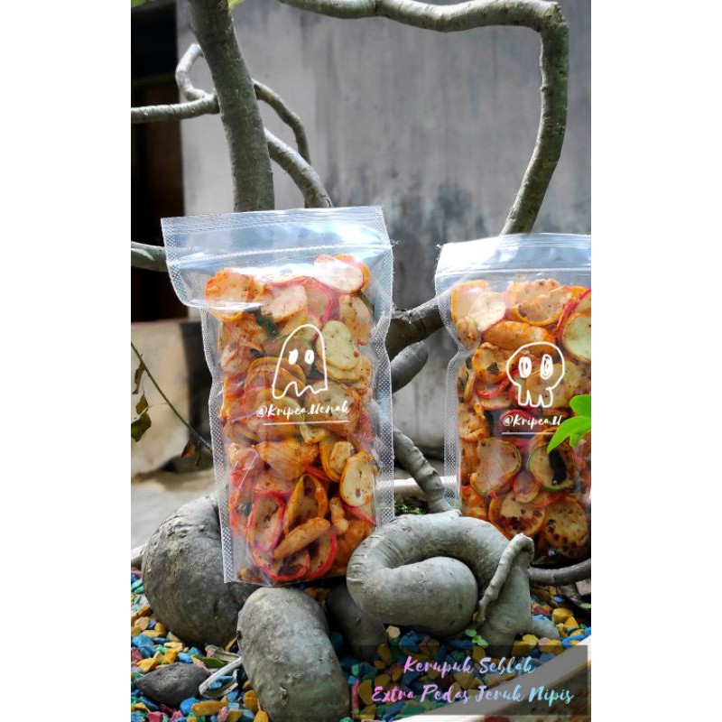 

kerupuk Seblak Extra Pedas Jeruk Nipis 100gram