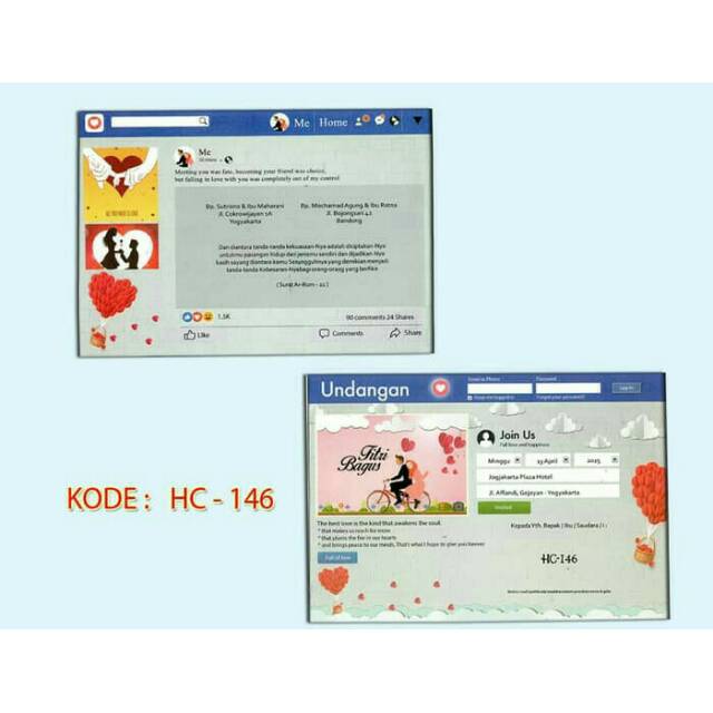 Blangko undangan Hc 146