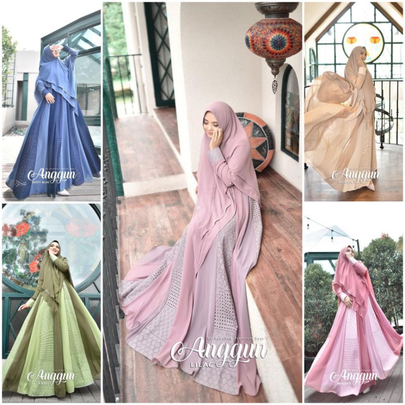 READY Anggun set by Azzahra premium syari