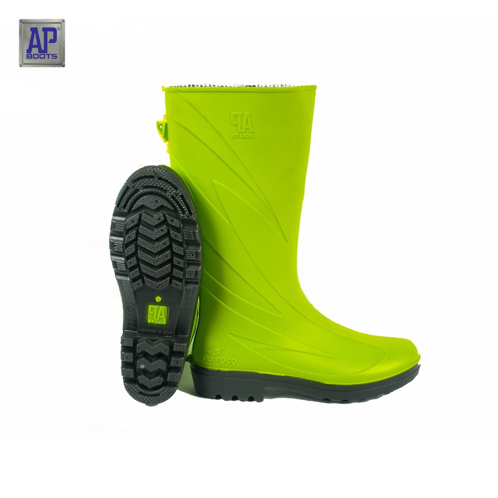 AP Boots 2017 GREEN LIME - Sepatu Boot PVC