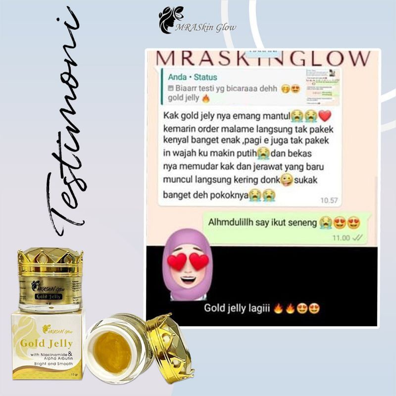 GOLD JELLY MRA SKIN GLOW/SKIN BOOSTER/PEMUTIH