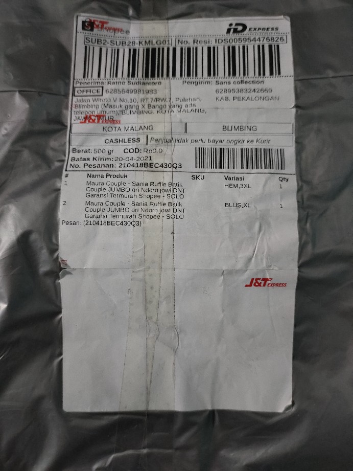 Maura Couple - Sania Ruffle Batik Couple Jumbo Ori Ndoro Jowi Dnt Garansi Termurah Shopee - Solo