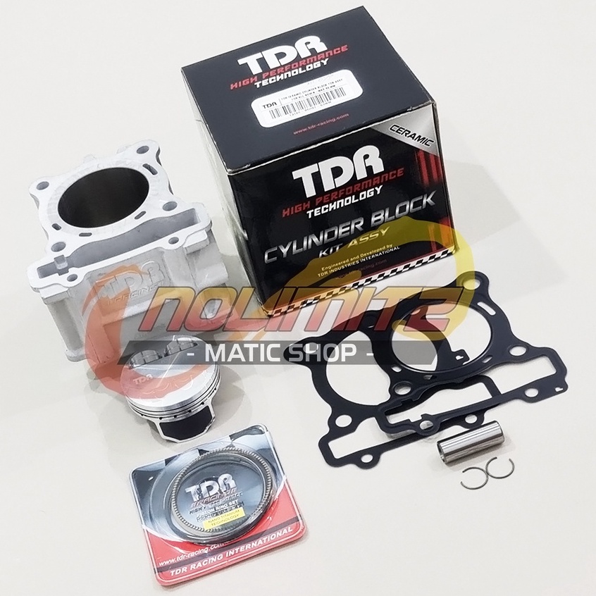 Blok Bore Up TDR 63 Ceramic Cylinder Forged Piston NMAX Aerox 155 Lexi