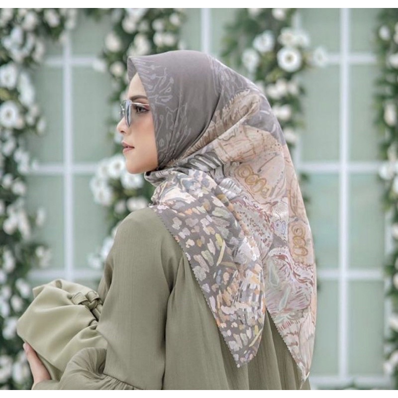 PL Buttonscarves Farsha Series - Seagrass Voal