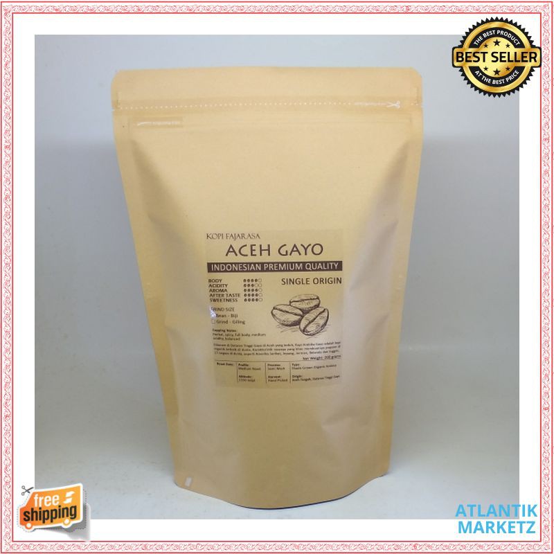 

Kopi Fajarasa Aceh Gayo Biji Kopi Arabica 1 kg
