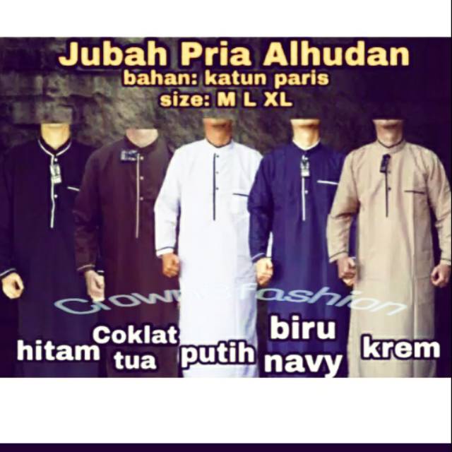 Jubah Pria / Gamis Arab Katun Adem