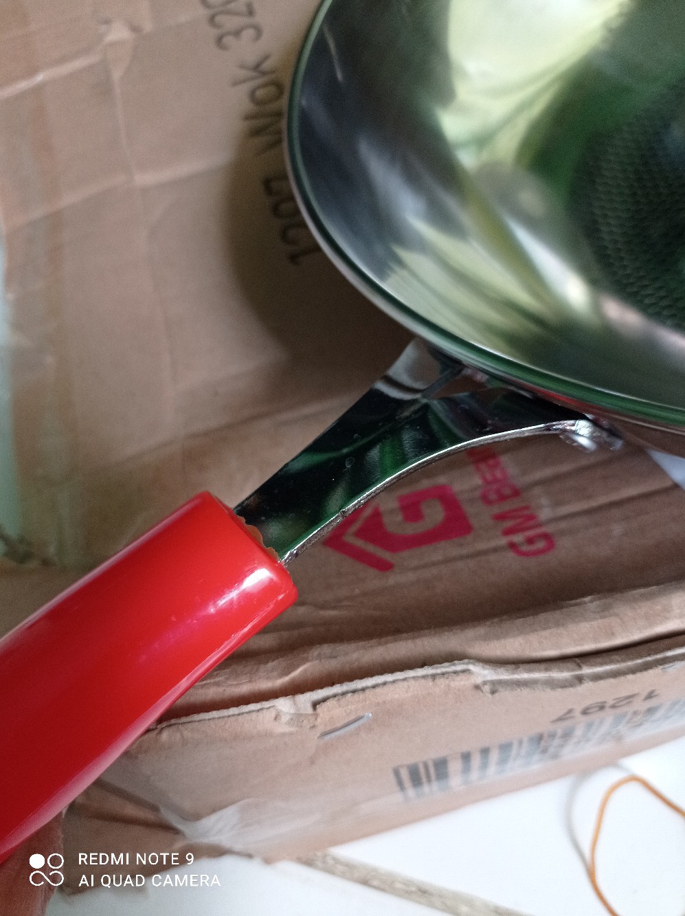 Gm Bear Wajan Wok Stainless Steel D32cm 1297 - Wok Stainless Steel