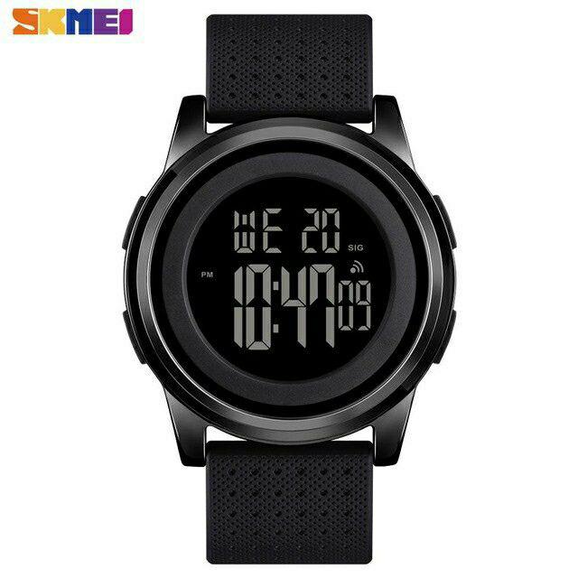 Jam Skmei 1502 original bergaransi free carton box-Hitam