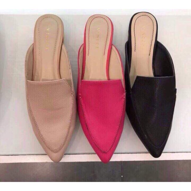 VINCCI flat sandal selop new arrival beige pink fuchsia black original sale price murah