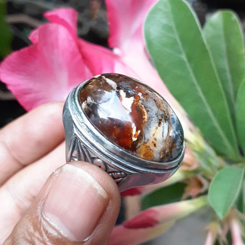 Fosil Serat Kayu Pancawarna Kristal