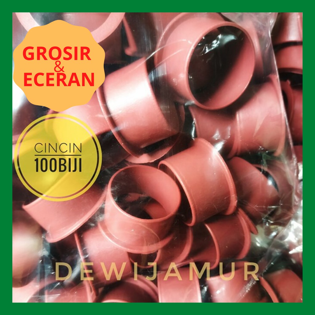 Cincin Baglog Jamur dan Tutup Baglog Jamur isi 100biji