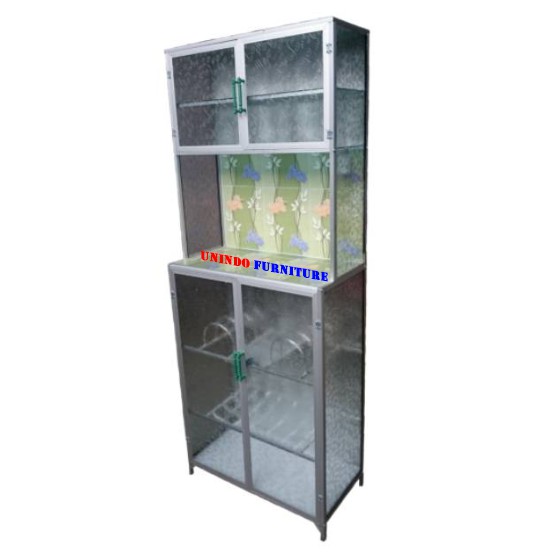RAK PIRING LEMARI DAPUR ALUMINIUM MINI 2 PINTU