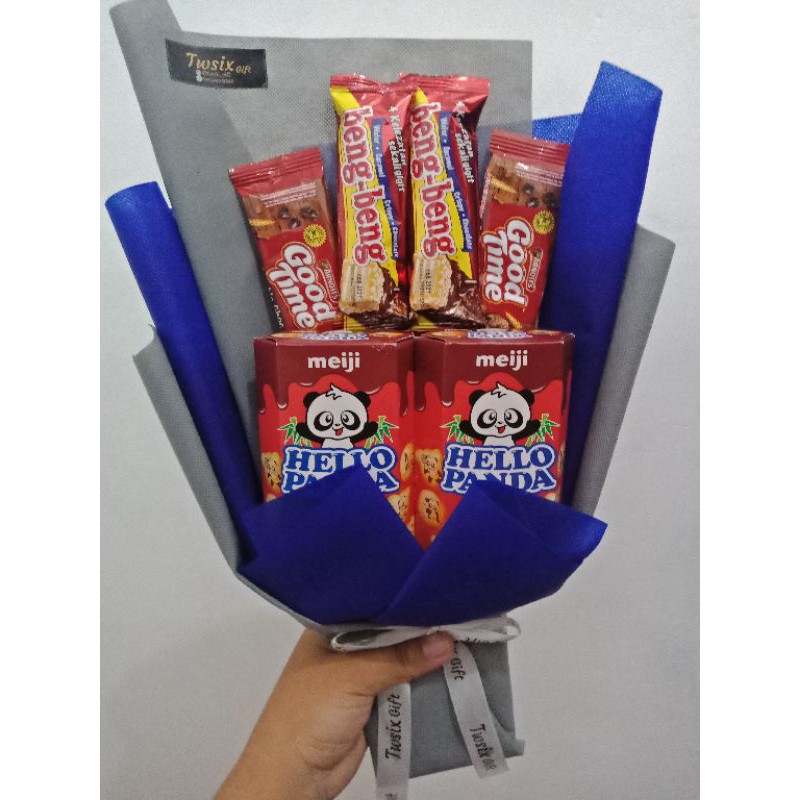 

buket bouquet snack jajan untuk kado wisuda sempro ulang tahun anniversary