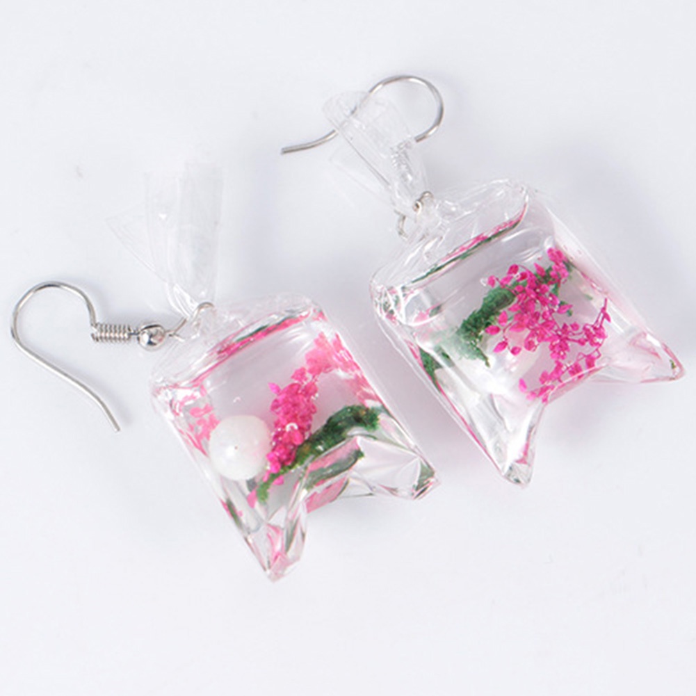 Hu Hu Hu Hu Hu Alat Bantu Pasang Kacamata♡ Anting Kait Gantung Wanita Desain Kantong Airbungabintang Laut Menarik Untuk Hadiah