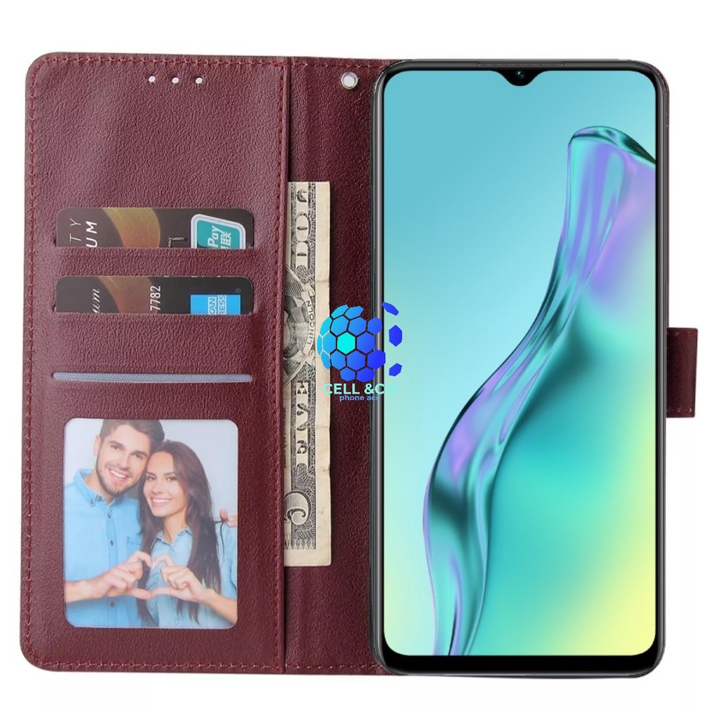 NEW OPPO A57 5G 2022 CASE FLIP LEATHER WALLET PREMIUM FLIP CASE BUKA TUTUP KESING HP CASING FLIP CASE OPPO A57 5G 2022