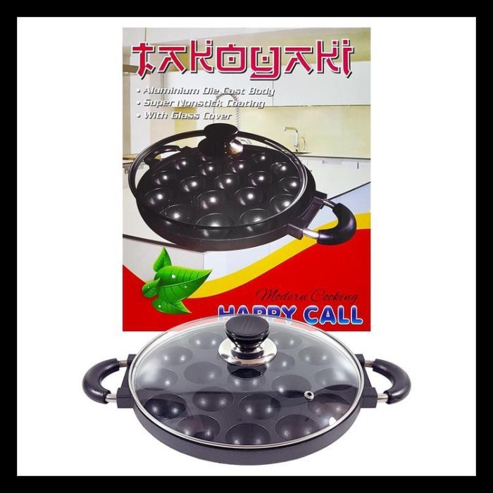 CETAKAN KUE TAKOYAKI 19 LUBANG HAPPYCALL HC - Black