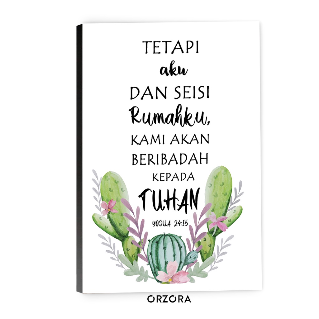 Poster Rohani Kristen / Hiasan Vintage/Hiasan Dinding Kayu/ (A3093)