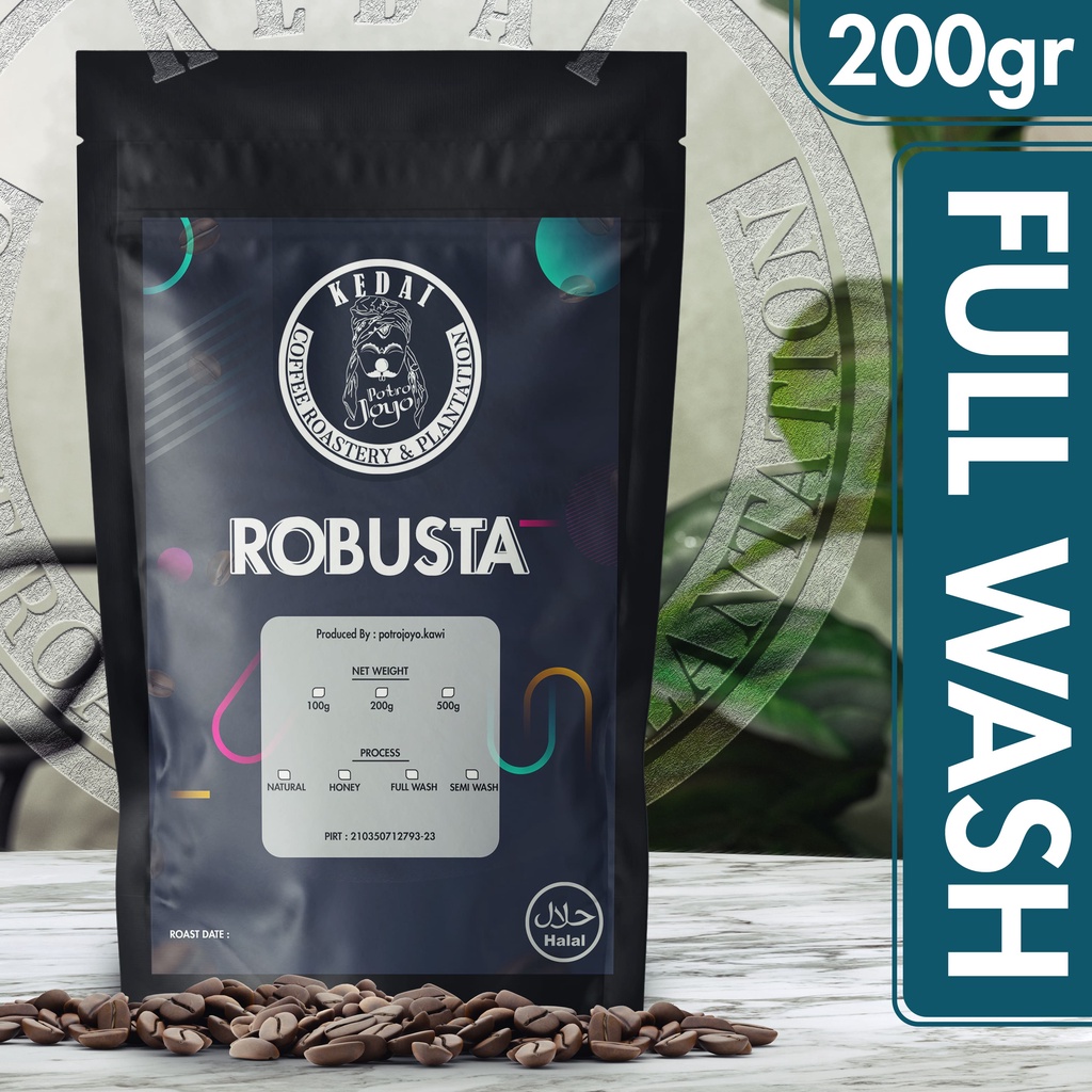 

Robusta Specialty Full Wash 200 Gram Premium Coffee Kopi Jawa - Malang POTROJOYO