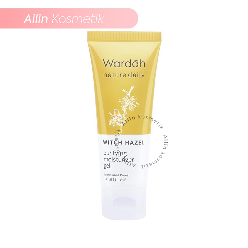 Wardah Nature Daily WITCH HAZEL Purifying Moisturizer Gel &amp; Serum by AILIN