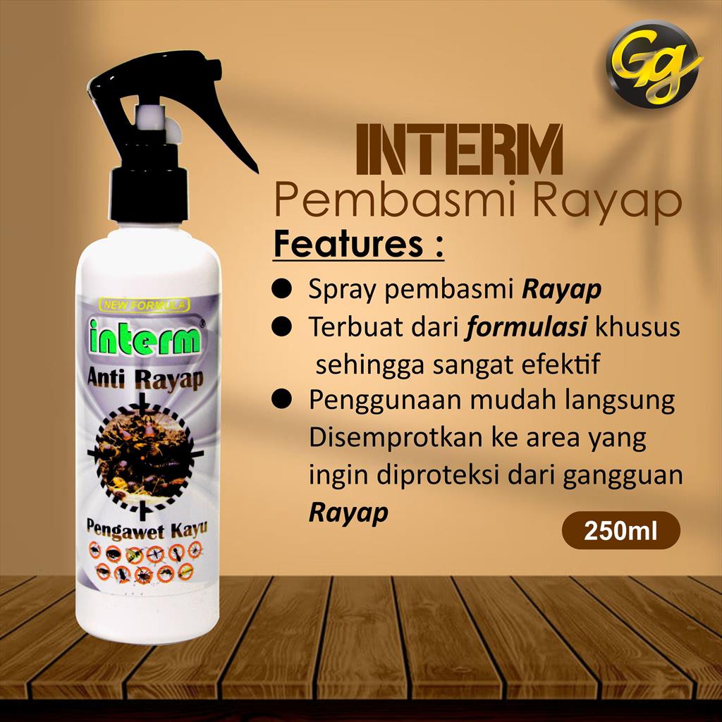 INTERM ANTI RAYAP 250 ML INSEKTISIDA PENGAWET KAYU