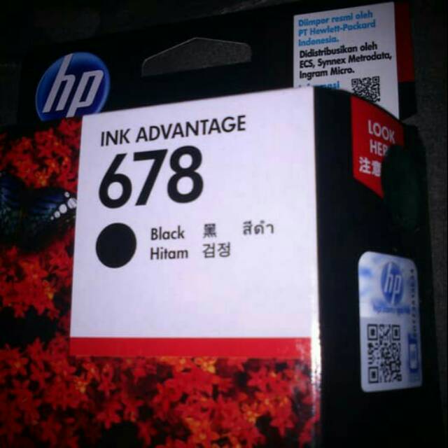 Tinta printer Original Cartridge HP 678 BLACK.