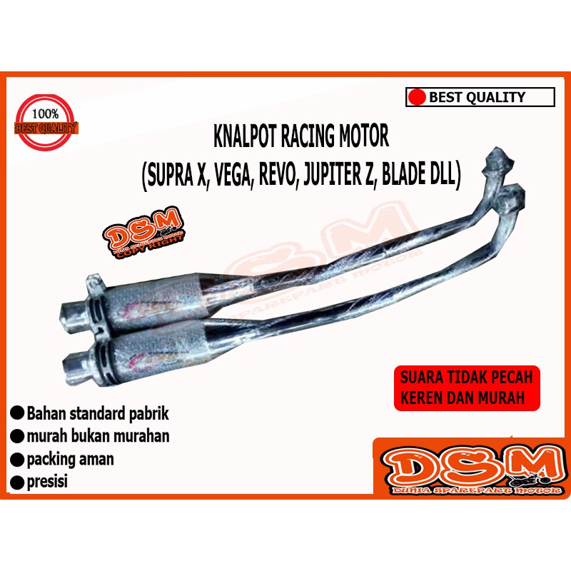 KNALPOT RACING MODEL CHROME VEGA R / KNALPOT RACING SUPRA X SUPRA FIT / KNALPOT RACING REVO DLL