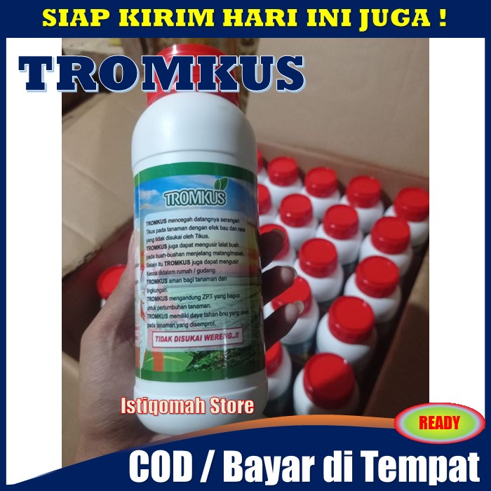 PROMO COD Pupuk Cair TROMKUS 500ml - Obat Pembasmi Hama Burung pada Padi - Obat Hama Burung Pipit - Obat Hama Burung Padi - Cara Mengatasi Hama Burung Di Sawah - Obat Padi Untuk Hama Burung - Obat Anti Burung Pipit AMPUH TERLARIS