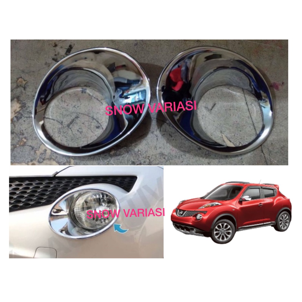 Garnish List Lampu Depan Nissan Juke Chrome Hitam