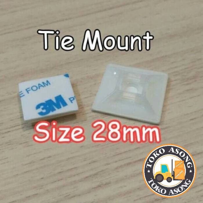 kabel tie Mount 3M 28 Tali ikat Ties tie klip kabel kabel
