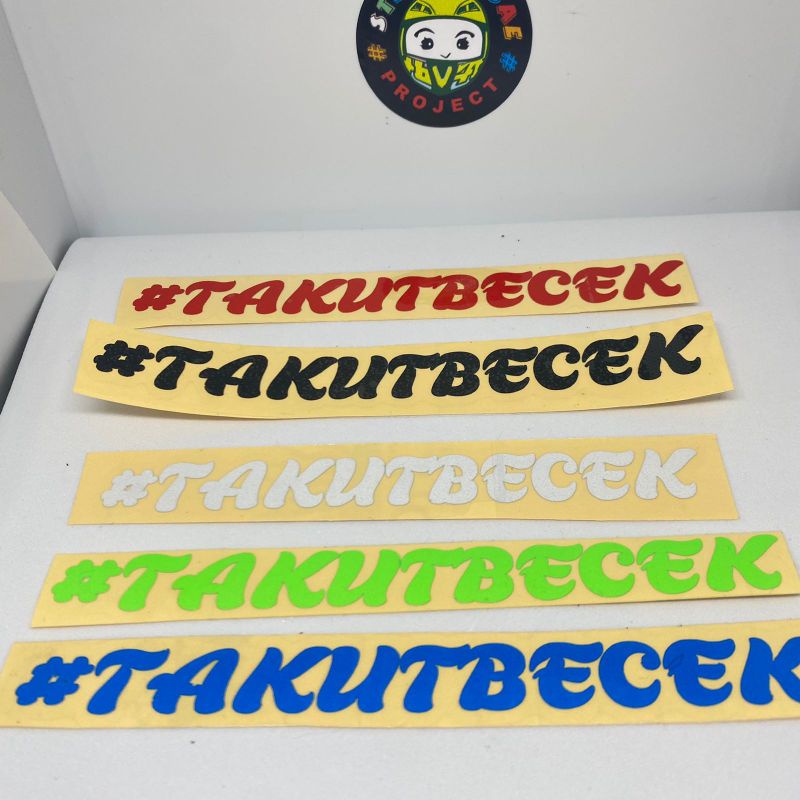 STIKER takutbecek cutting sticker 1pcs