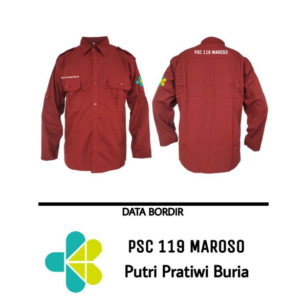 Kemeja tactical + bordir | kemeja w-tac panjang | kemeja 511 panjang | kemeja hexagon | PDL Lapangan