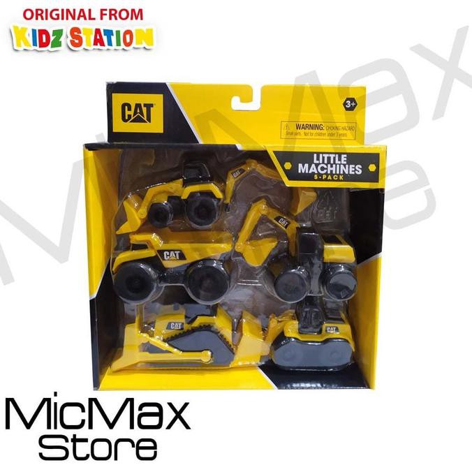Toy State Mini Machines CAT 5 pack caterpillar mainan mini alat berat