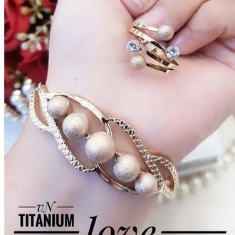 TiTanium set gelang cincin t509