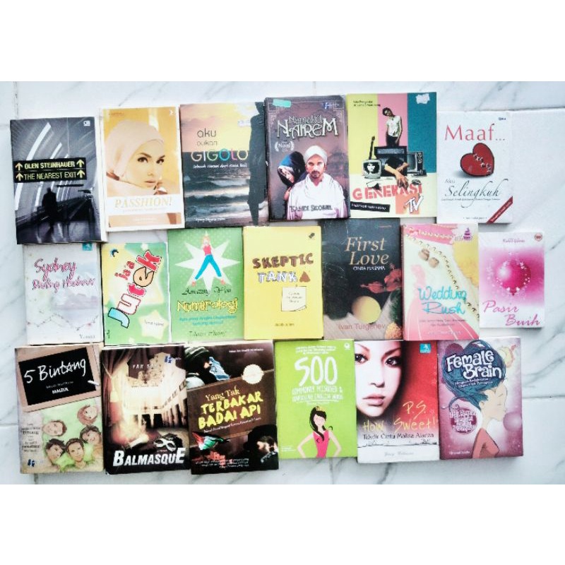 BUKU MURAH | OBRAL CUCI GUDANG | NOVEL | INSPIRASI | MOTIVASI HIDUP | ORIGINAL