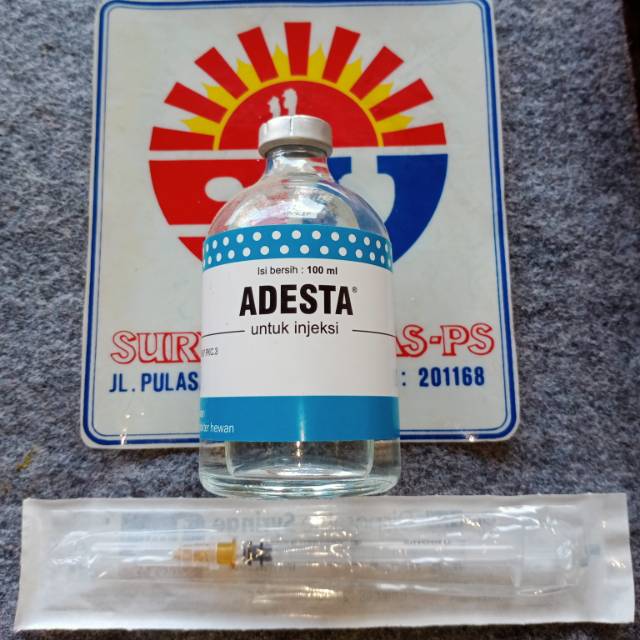 Adesta / aquades 100ml plus suntikan 1ml