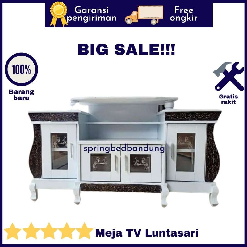 MEJA TV LUNTASARI KAYU MURAH LARIS BANDUNG SUMEDANG CIREBON TASIKMALAYA CIAMIS BANJAR PURWAKARTA