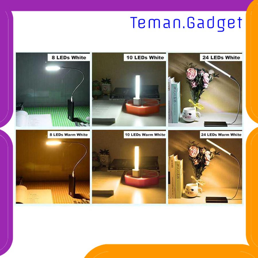 TG-DG039 ZHMZH LAMPU BELAJAR LED STRIP PORTABLE USB 24 LED 12W - SMD573