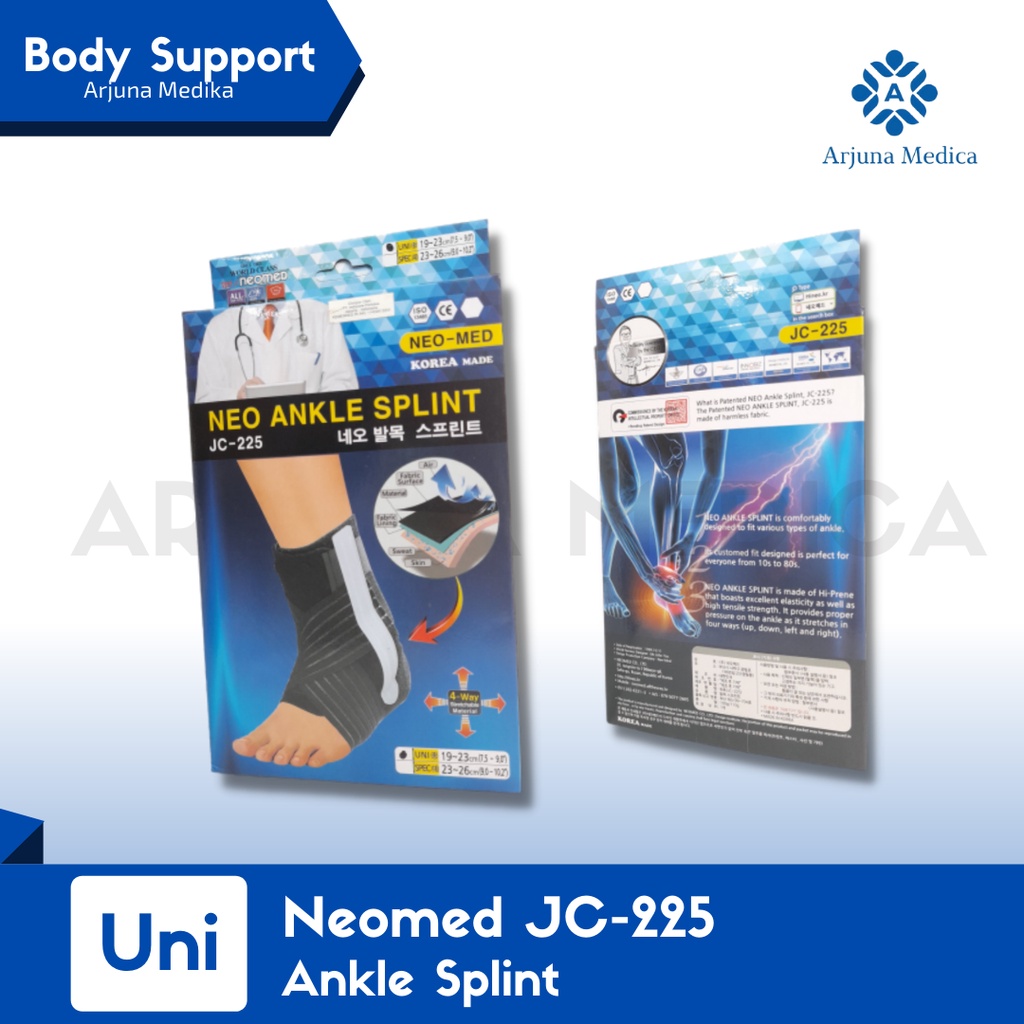 Neomed Ankle Splint JC-225 | Ankle Support | Alat Terapi Ankle