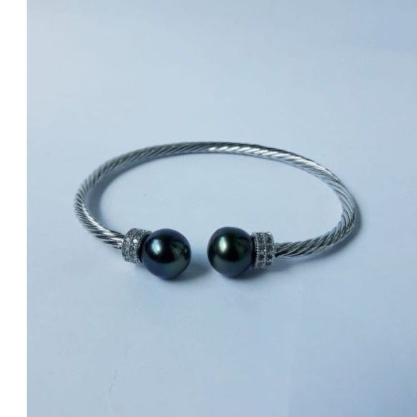 Gelang Mutiara Lombok Hitam / Mutiara Laut Hitam