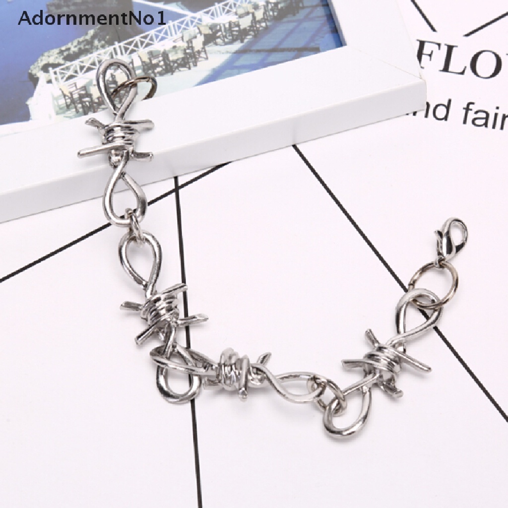 [AdornmentNo1] Silver Stainless Steel Chain Link Bracelet Wristband Bangle Jewelry Punk Jewelry [new]