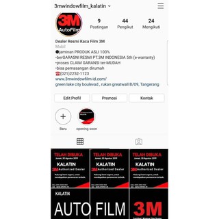  eksterior mobil kaca  film  3M BlackBeauty asli dan resmi 