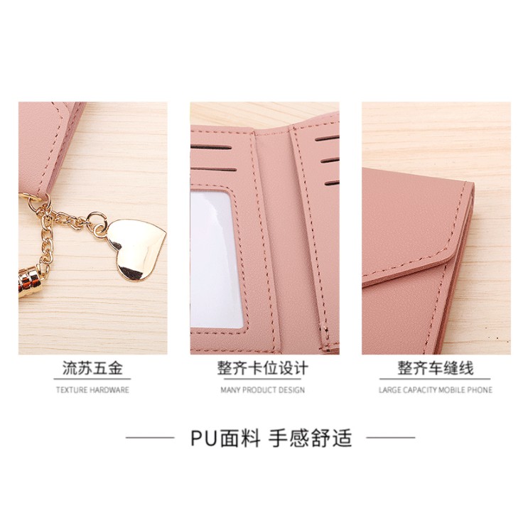 #LC-Wallet WD117 Dompet Lipat Wanita Import