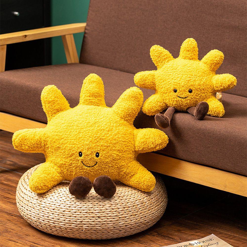 Lanfy Mainan Boneka Bantal Bentuk Matahari Bahan Plush Untuk Anak