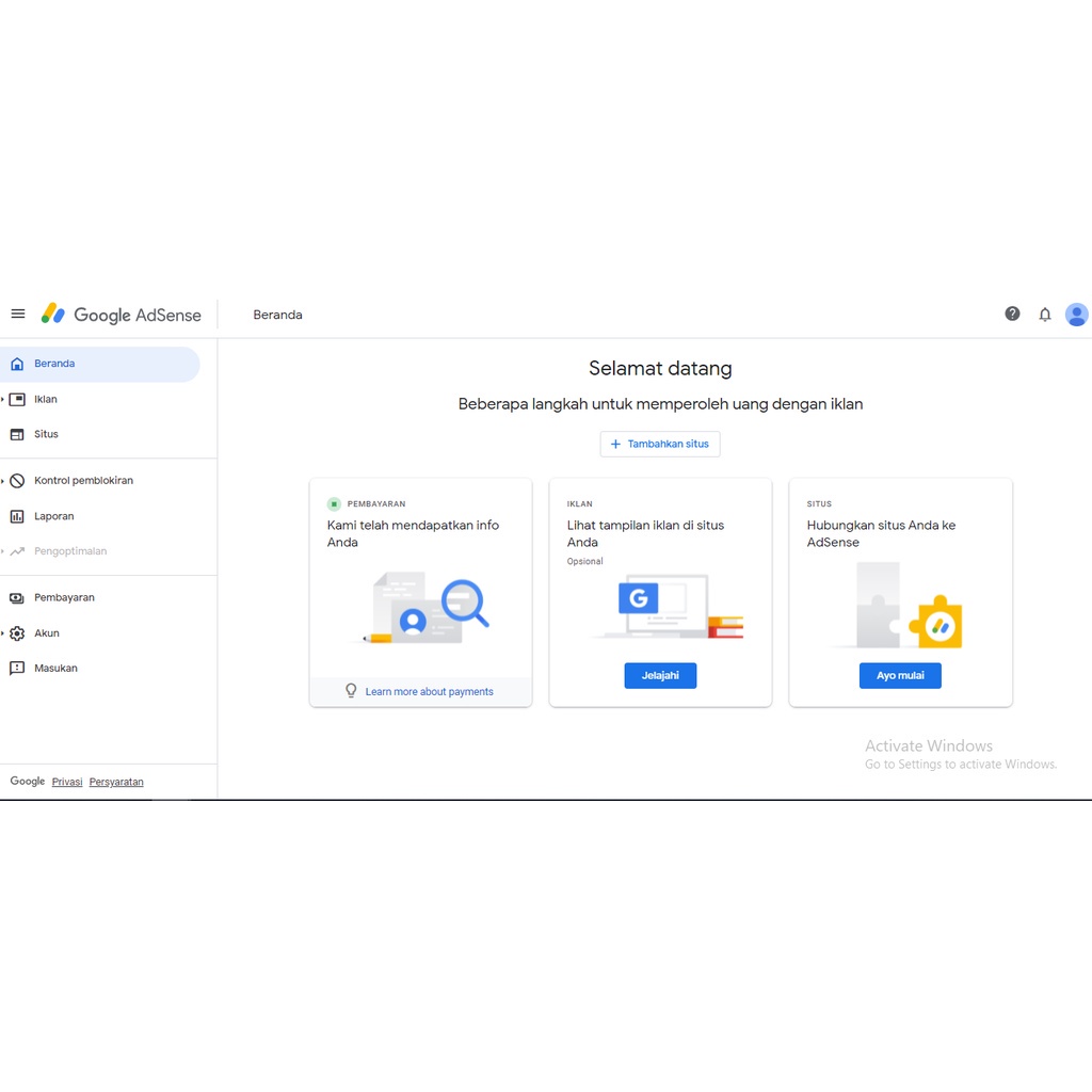 Akun Google Adsense