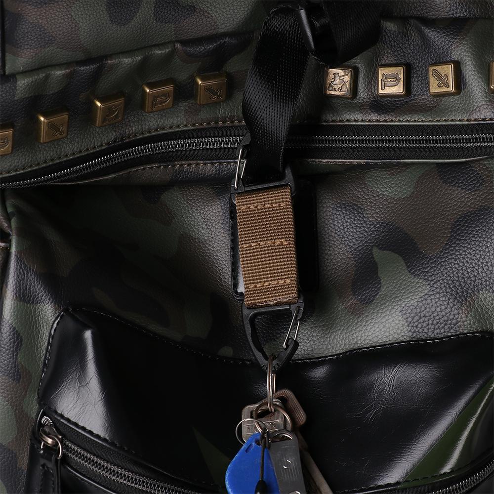 Suyo 2/5pcs Segitiga Carabiner Camping Hiking Ransel Aksesoris Paduan Plastik Gantungan Kunci Sabuk Gesper