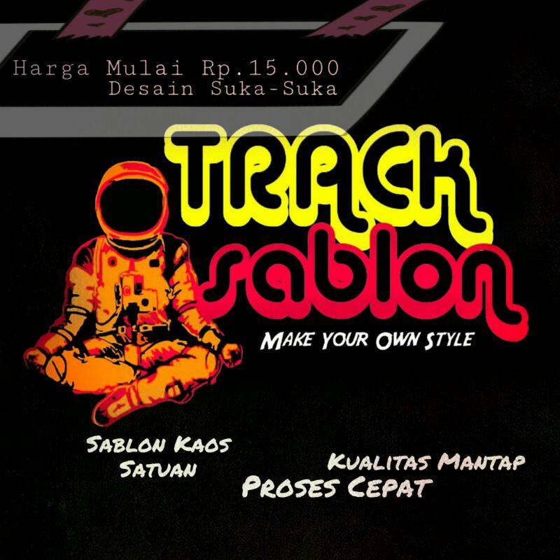 SABLON SATUAN || DESAIN KAOS SUKA-SUKA